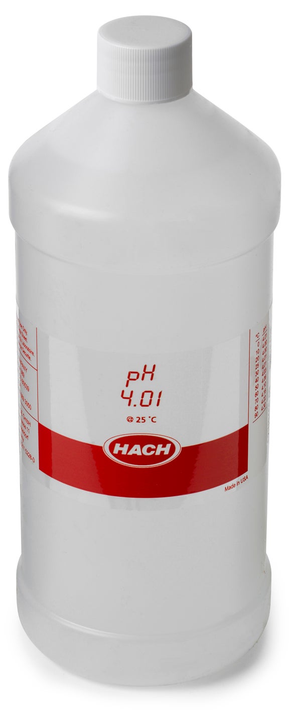 Solución buffer, pH 4.01, certificado, 1 L, Hach