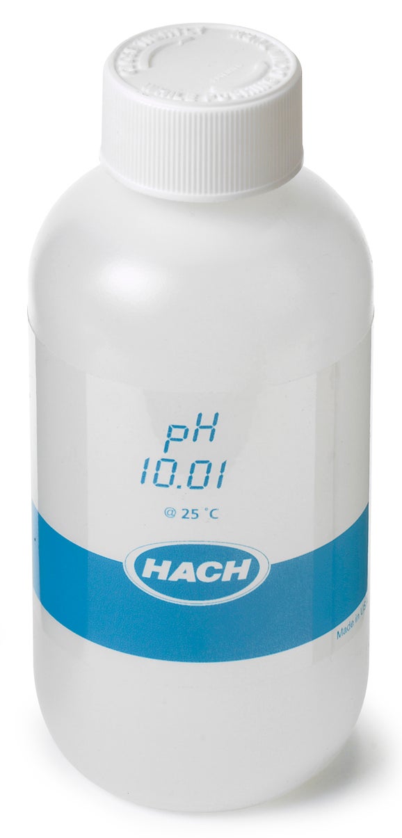 Solución buffer, pH 10, sensION+, certificado, 250 mL, Hach