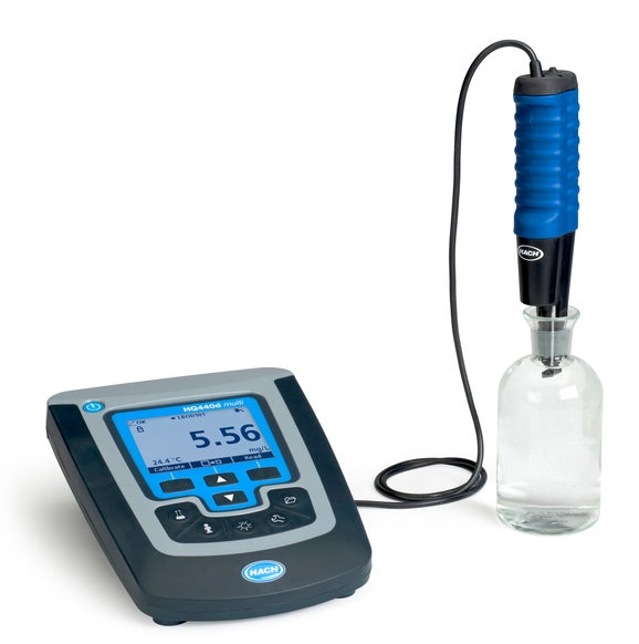 paq. del medidor de demanda bioquímica de oxígeno (BOD) para laboratorios de calidad del agua HQ440D con sensor óptico LBOD101, Hach