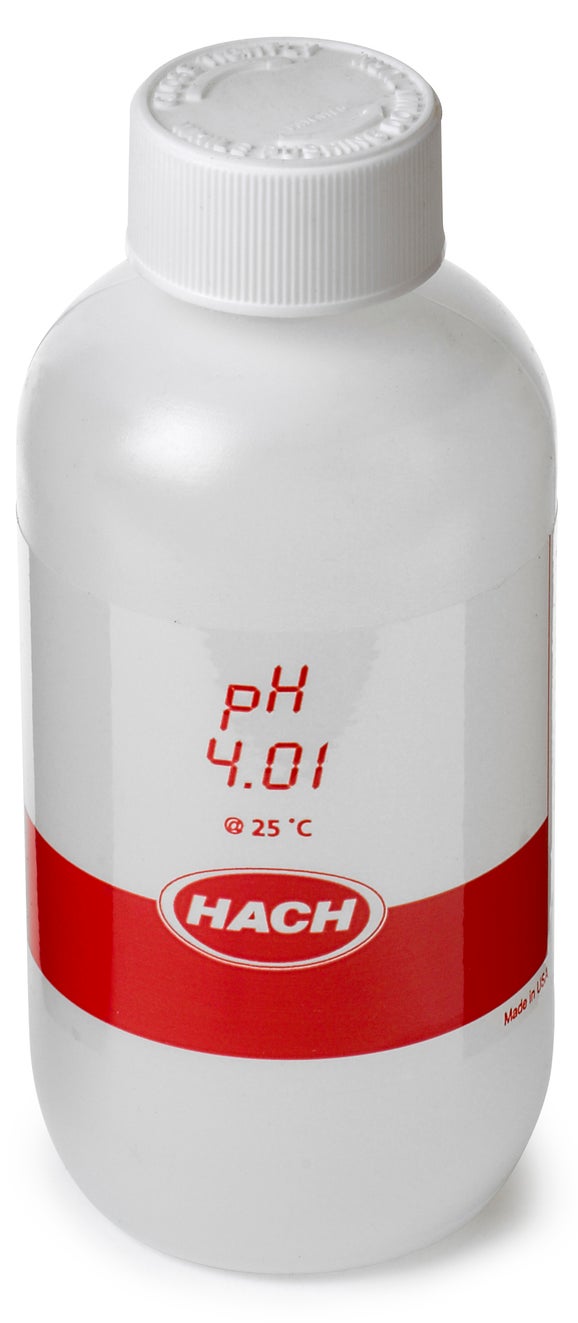 Solución buffer, pH 4.01, certificado, 250 mL, Hach