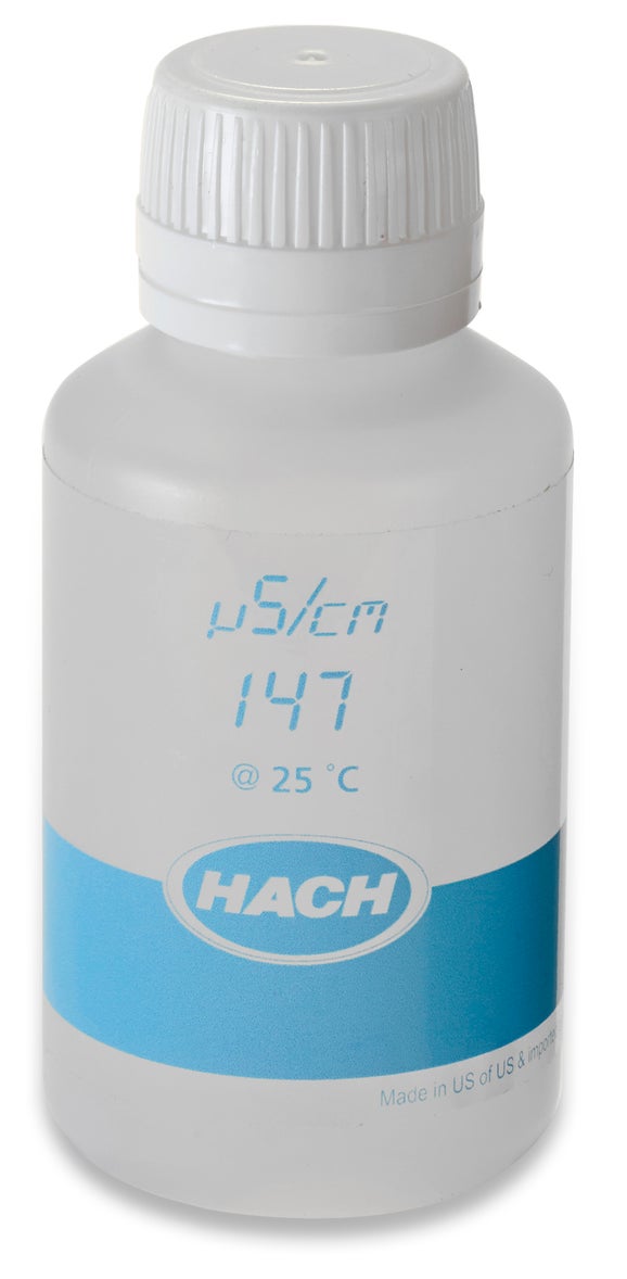 Conductivity Standard 147 µS/cm, cert., 125 mL, Hach