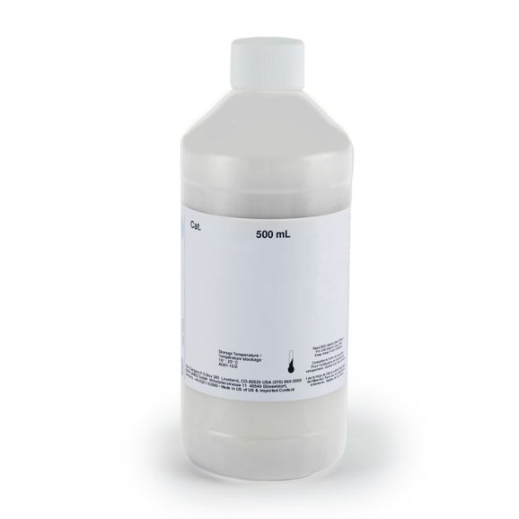 Solución estándar de cloruro de sodio, 491 mg/L NaCl (1000 µmS/cm), 500 mL, Hach