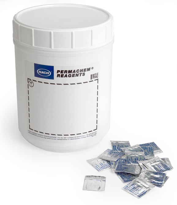 Almohadillas de reactivo en polvo de cloro libre DPD, 10 mL, paq. 1000, Hach