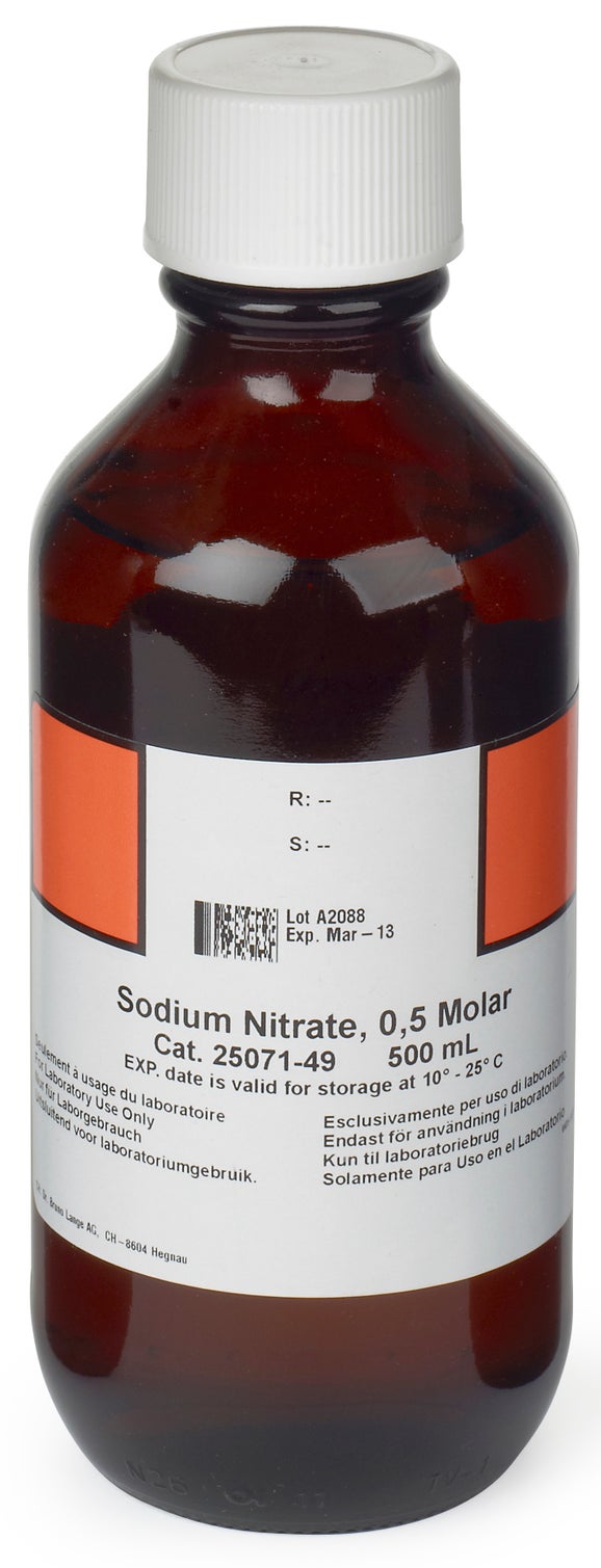Nitrato de sodio, 0,5M, 500 mL