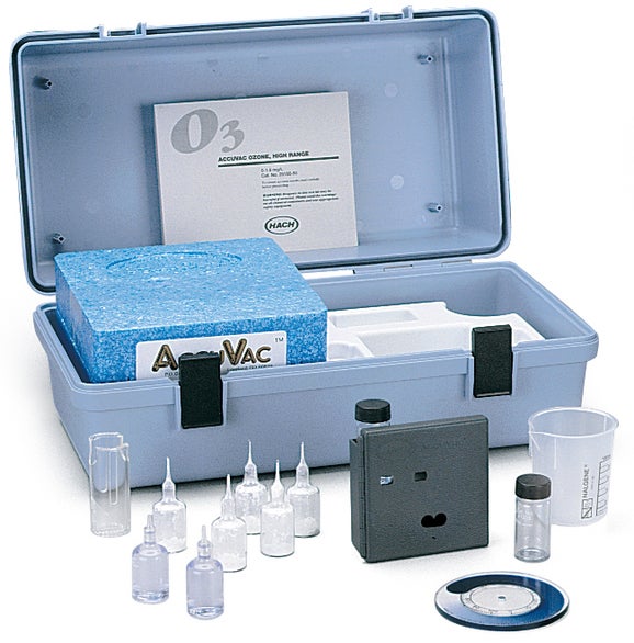 Kit de pruebas de ozono de discos de color AccuVac de 0.05 a 1.50 mg/L, Hach