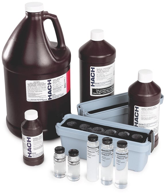 Kit de calibración de estándares de turbidez StablCal®, para turbidím 2100N / N IS, botellas 500 mL, Hach