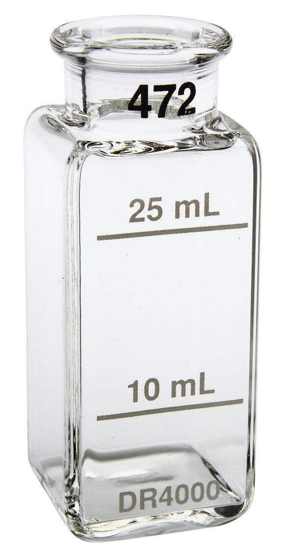 Celdas de muestras: vidrio cuadrado de 1