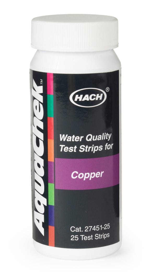 Tiras de prueba de cobre, 0-3 mg/L, Hach
