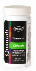 Tiras de prueba de cloruro QuanTab, 300 - 6000 mg/L, Hach