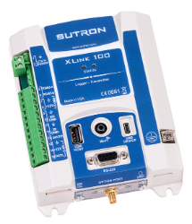 Registrador de datos SUTRON XLink 100, satélite Iridium, caja NEMA-4, antena externa, versión DOD